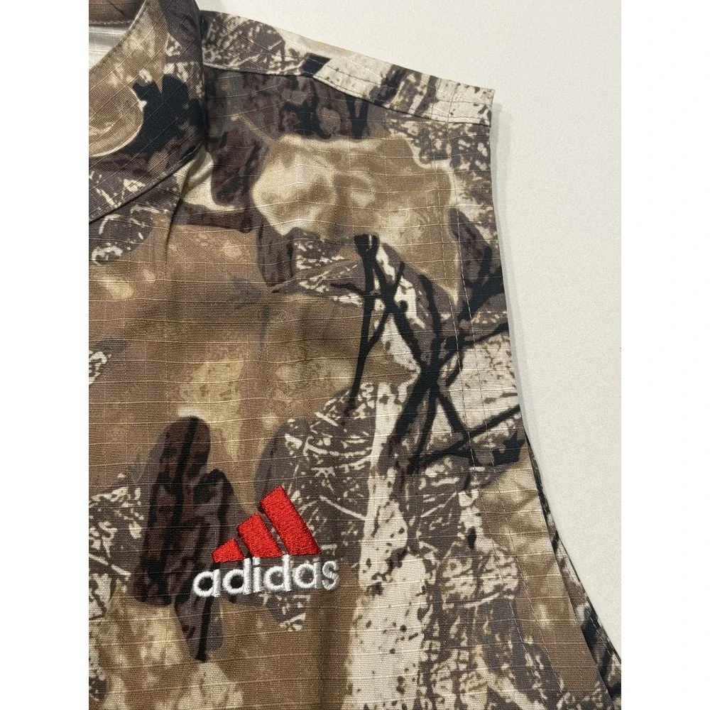 Adidas OG Camo Vest Men's M Brown Camouflage Full Zip Cotton KD6258